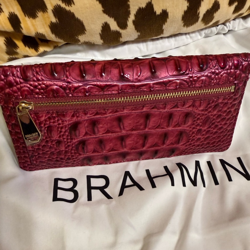 Brahmin Ady wallet! Pomegranate color! ( matching Duxbury bag sold separately) - Picture 3 of 5
